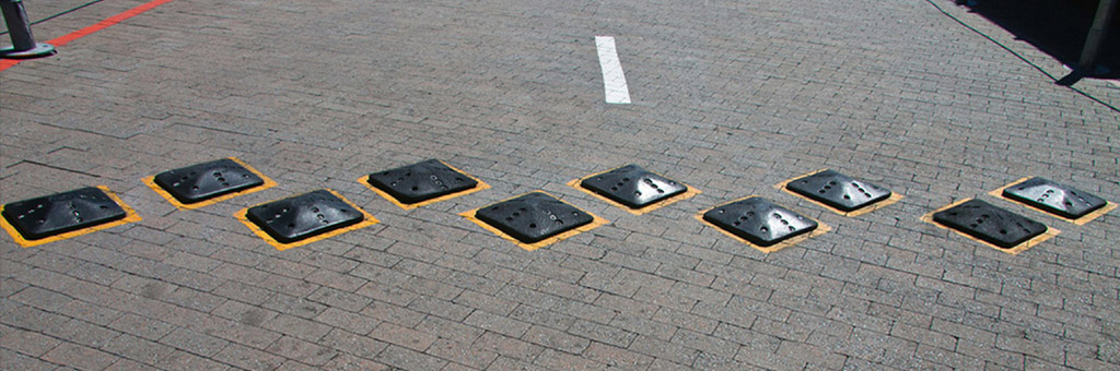 Traffic Safety Direct. Recycled rubber speed bumps