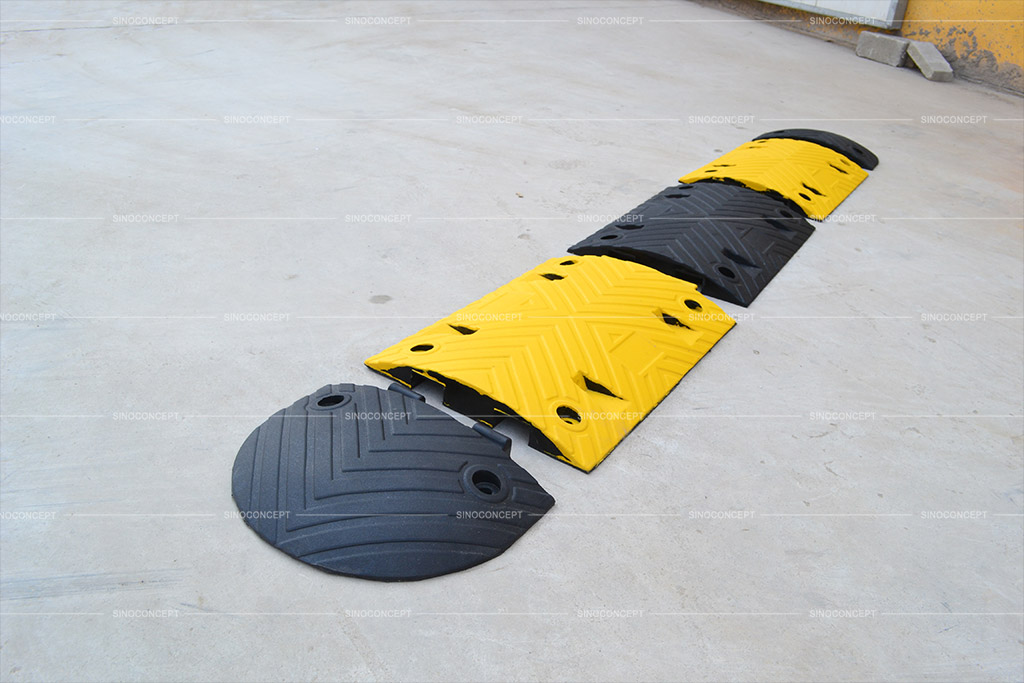 Rubber speed bump - a complete installation guide