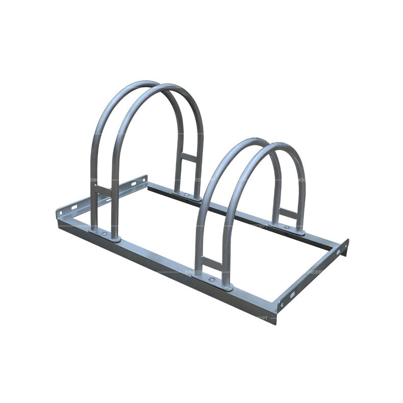 Steel bike racks also called cycle stands made with hot-dip galvanizing finishing treatment for outdoor cycle parking