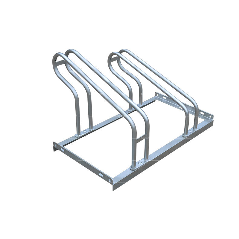 Steel bike rack also called floor mounted bike rack with strong hot-dip galvanized construction used for outdoor cycle parking