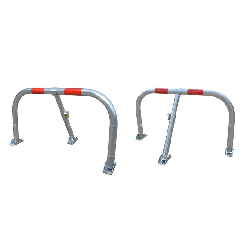 Steel lockable parking barriers also called parking locks made of steel used for car park management