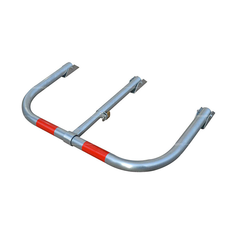 Steel parking space lock barrier also called car parking locks made of steel used as parking lot security equipment
